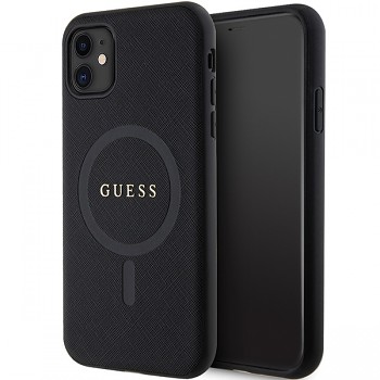 Originální pouzdro GUESS hardcase Saffiano MagSafe GUHMN61PSAHMCK pro Iphone 11/ Xr black