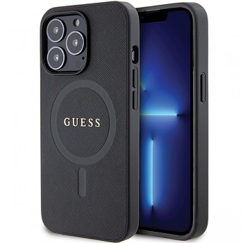 Originální pouzdro GUESS hardcase Saffiano MagSafe GUHMP13LPSAHMCK pro Iphone 13 Pro black