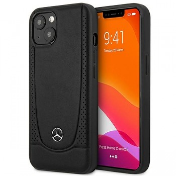 Originální pouzdro MERCEDES Leather Urban MEHCP15MARMBK pro Iphone 15 Plus Black