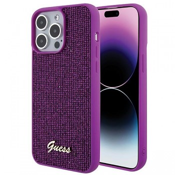 Originální pouzdro GUESS Disco Metal Script hardcase GUHCP15XPMSDGSF pro Iphone 15 Pro Max fuchsia