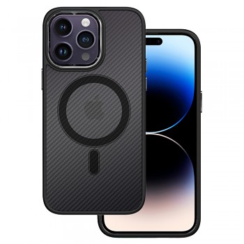Zadní kryt Tel Protect Magnetic Carbon pro Iphone 13 Black