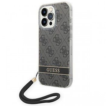 Originální pouzdro GUESS 4G Print Strap Hardcase GUOHCP14LH4STK pro Iphone 14 Pro Black