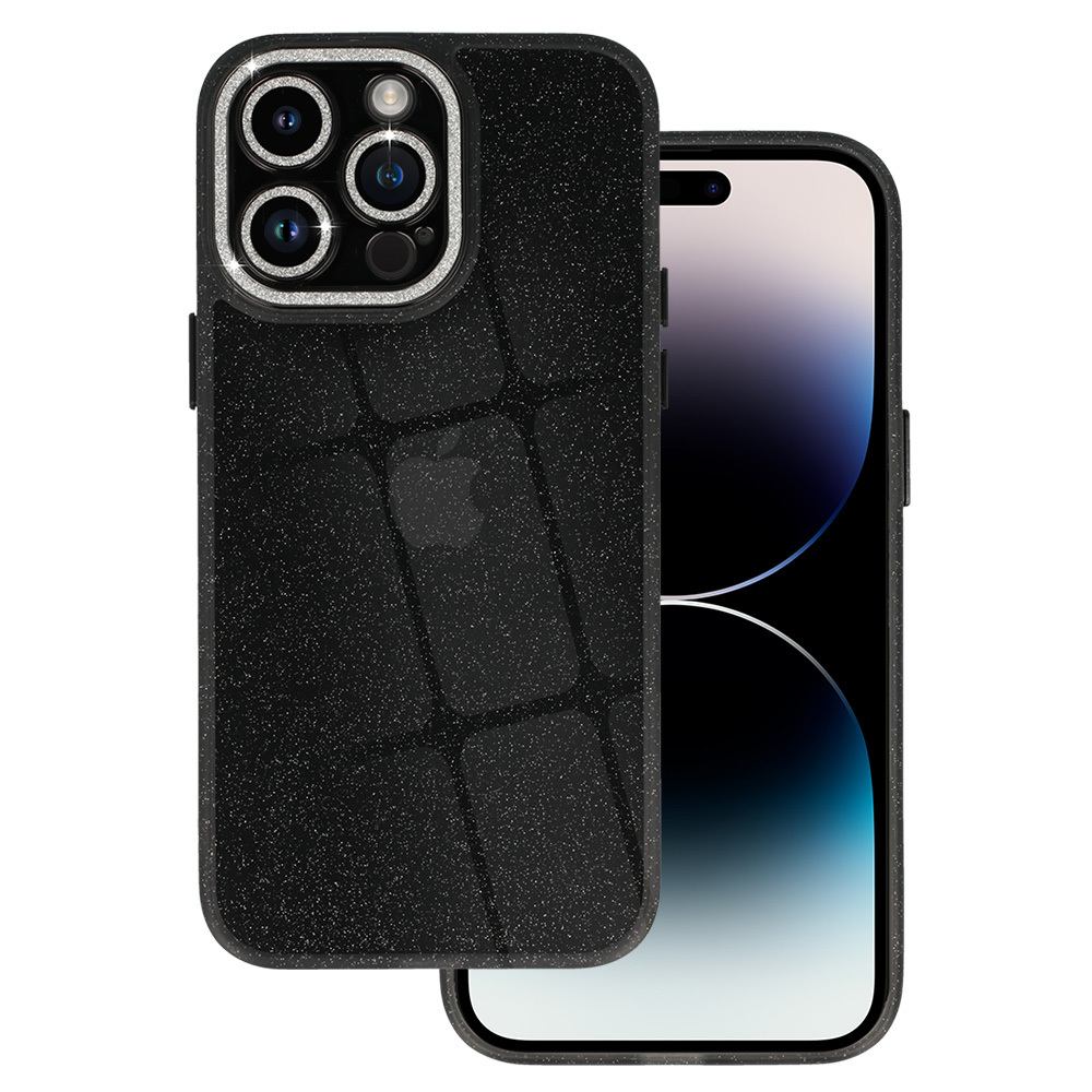 Levně Pouzdro na mobil se třpytkami pro Iphone 13 Pro Max černé