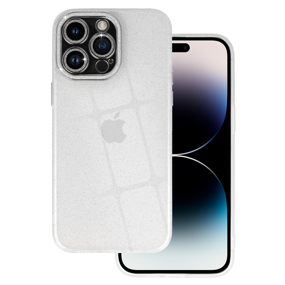 Levně Pouzdro na mobil se třpytkami pro Iphone 14 Pro průhledné