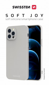 Zadní kryt Swissten Soft Joy pro iPhone 15 Pro Max kamenně šedý