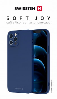 Zadní kryt Swissten Soft Joy pro iPhone 15 Pro Max modrý