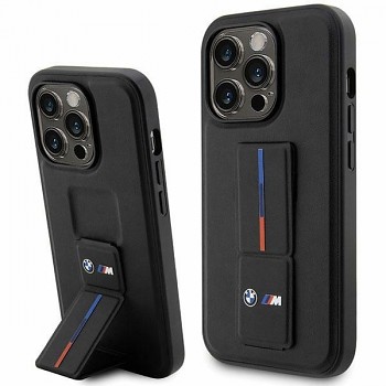 Originální pouzdro BMW Grip Hot Stamp Hardcase BMHCP14X22GSLK pro Iphone 14 Pro Max Black
