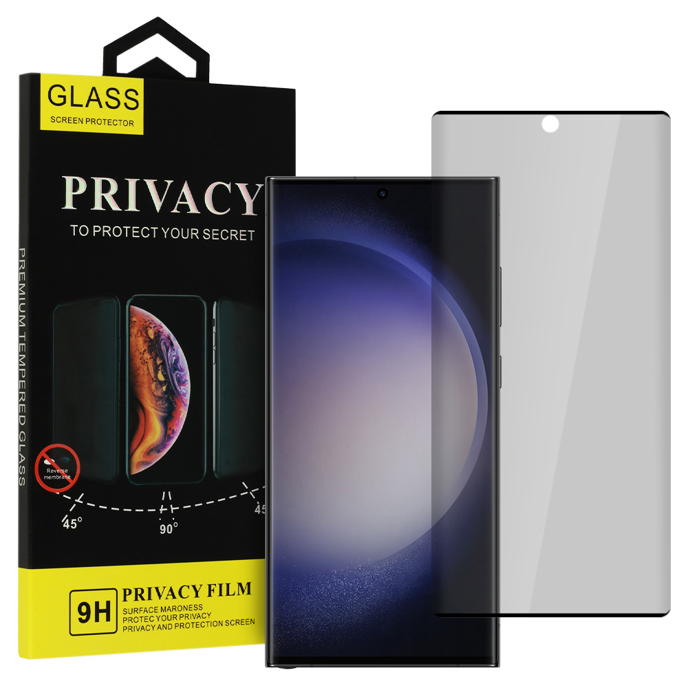 Levně Tvrzené sklo Privacy Glass pro SAMSUNG GALAXY S22 ULTRA BLACK