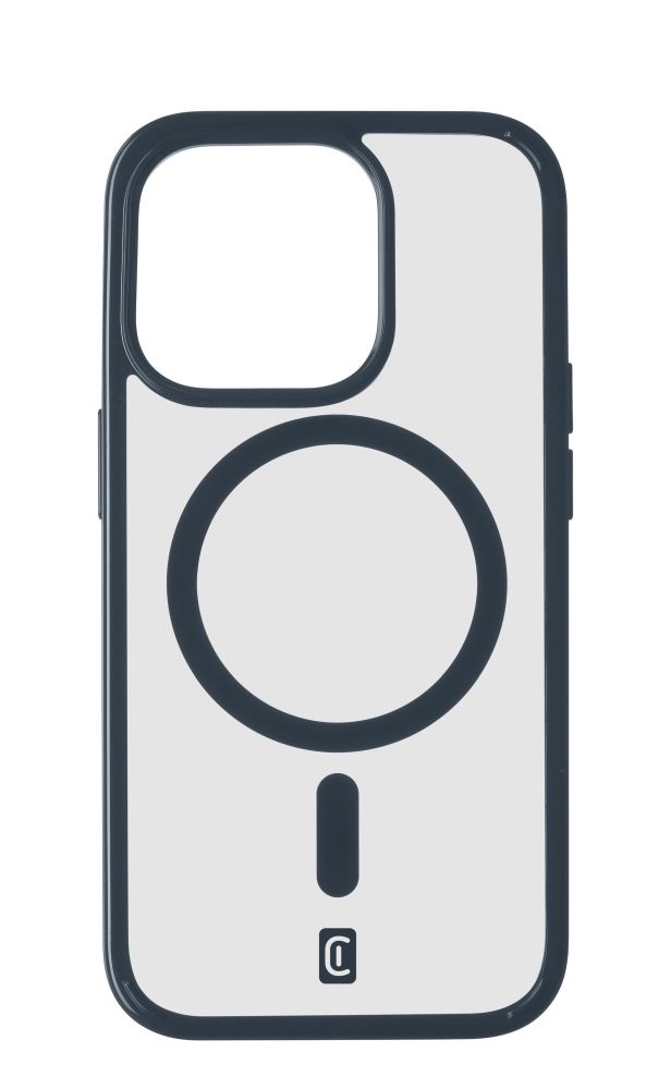 Levně Zadní kryt Cellularline Pop Mag s podporou Magsafe pro Apple iPhone 15 Pro, čirý / modrý