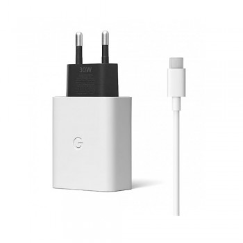 Rychlonabíječka Google GA02275 USB-C 30W vč. USB-C datového kabelu bílá