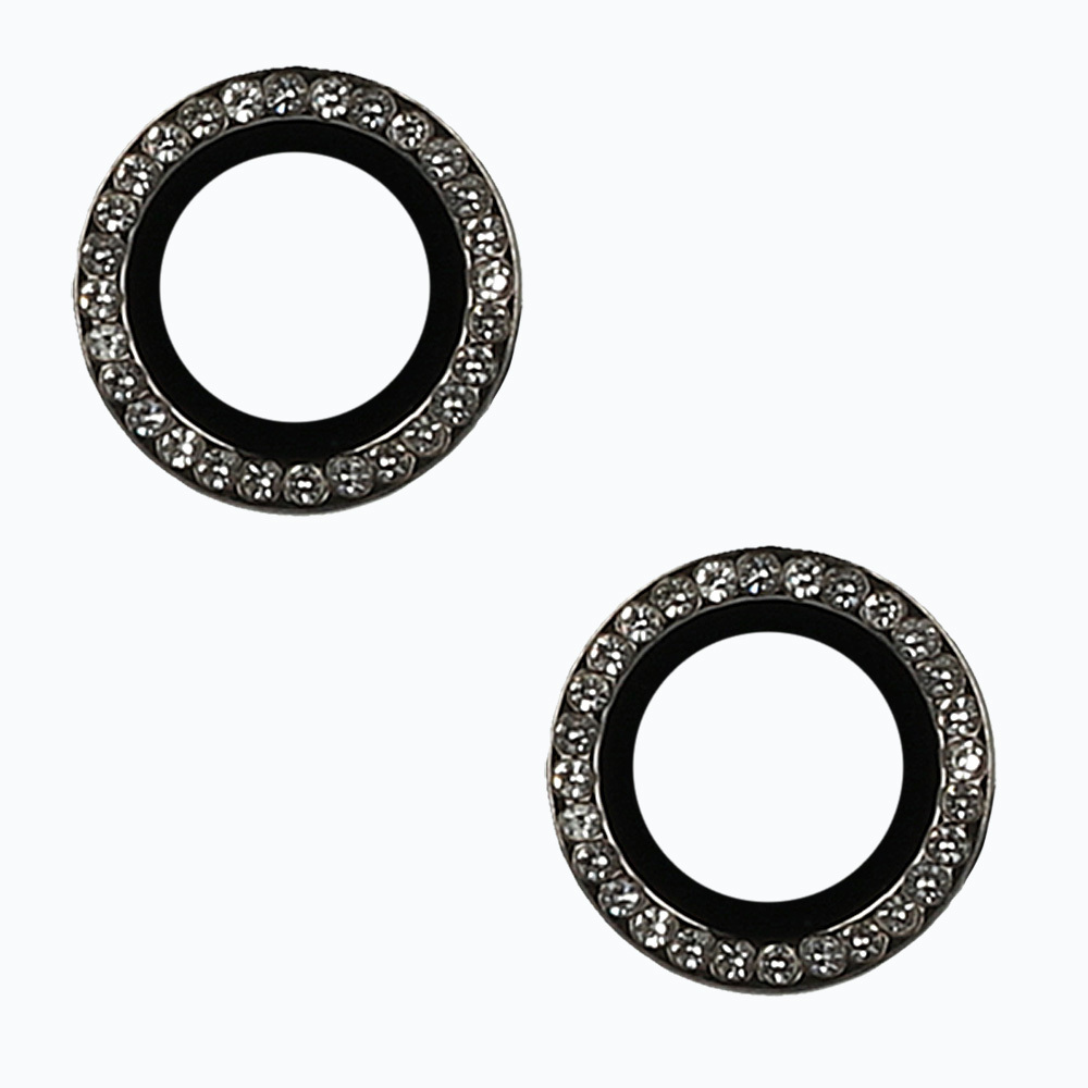 Levně Tvrzené sklo HARD DIAMOND pro fotoaparát (LENS) pro Iphone 15 - 15 Plus černé (2 kusy)
