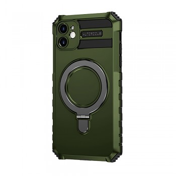 Tel Protect Armor Magsafe Metal Ring Case pro Iphone 11 zelený