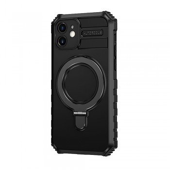Tel Protect Armor Magsafe Metal Ring Case pro Iphone 12 černý