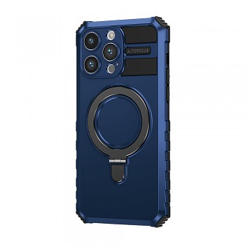 Tel Protect Armor Magsafe Metal Ring Case pro Iphone 12 Pro Max modrý