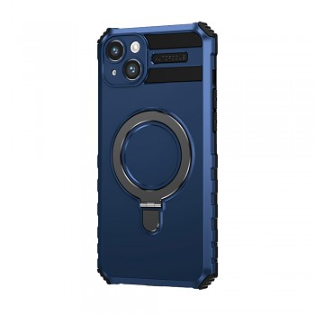 Tel Protect Armor Magsafe Metal Ring Case pro Iphone 13 modrý