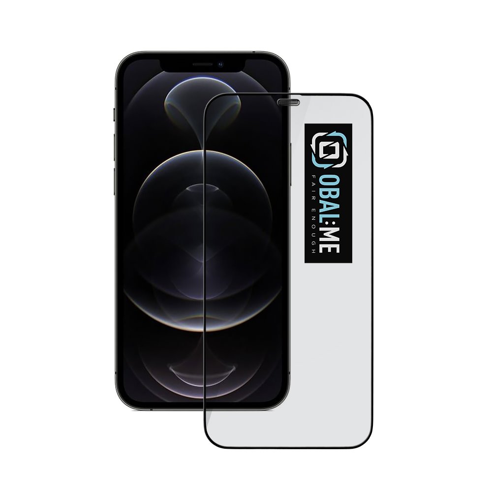 Levně Obal:Me 5D Tvrzené Sklo pro Apple iPhone 12/12 Pro Black