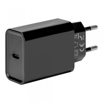 Obal:Me Cestovní adaptér USB-C 20W Black