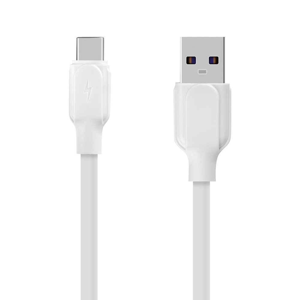 Levně Obal:Me Simple USB-A - USB-C Kabel 1m White