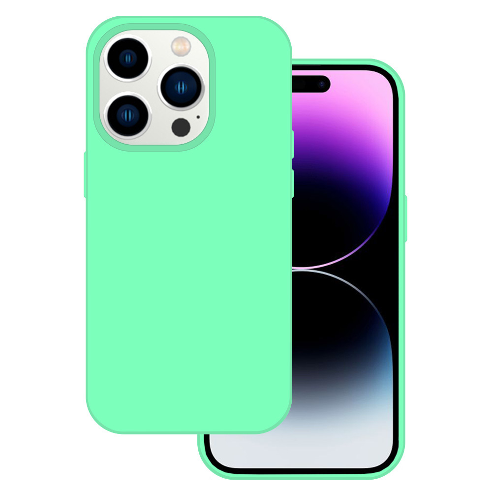 Levně Tel Protect Silicone Premium pro Iphone 14 Pro Max mint