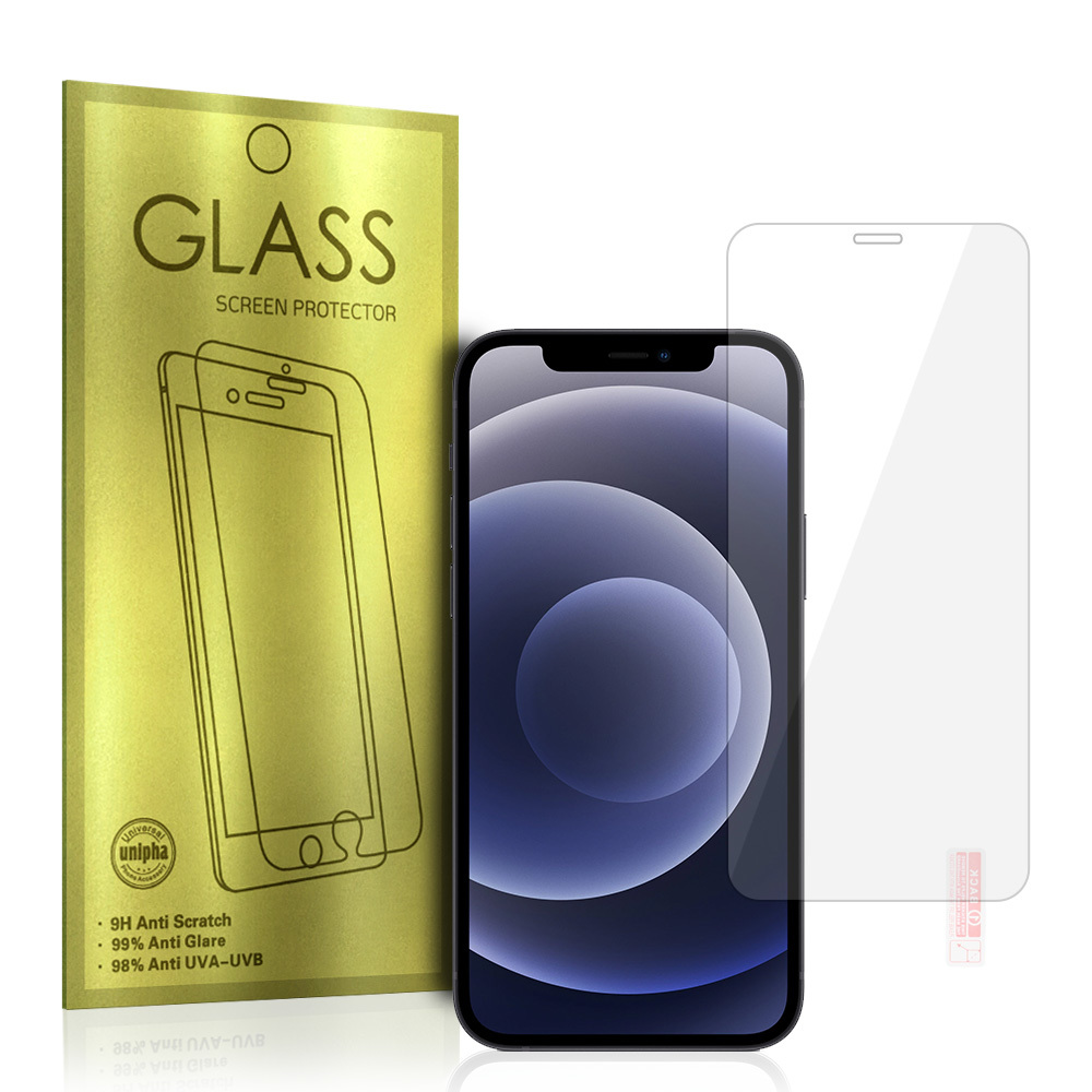 Levně Tvrzené sklo Gold pro IPHONE 12 - 12 PRO