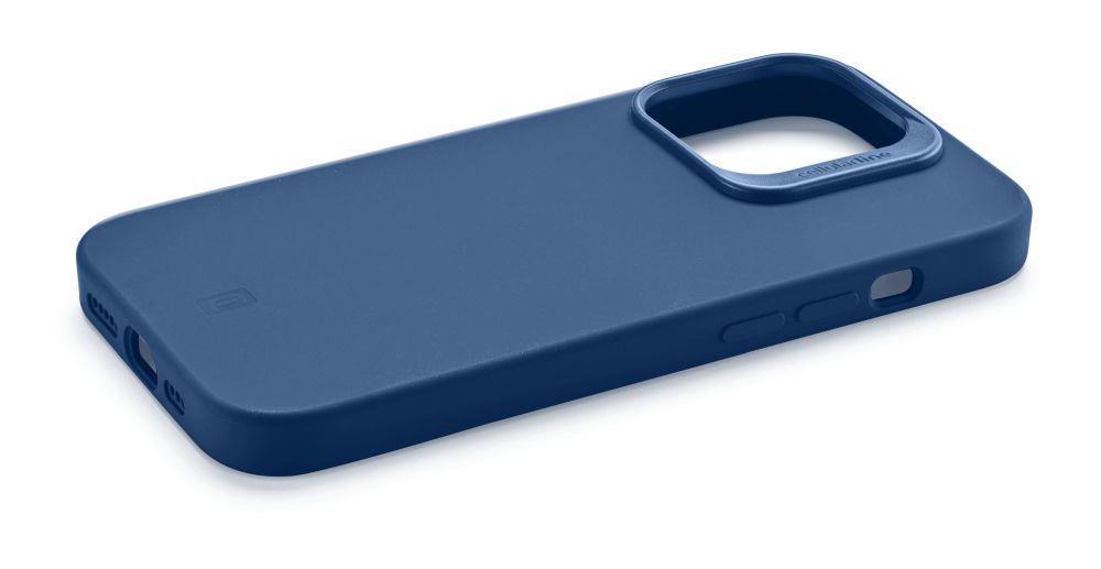 Levně Ochranný silikonový kryt Cellularline Sensation Plus pro Apple iPhone 15, modrý