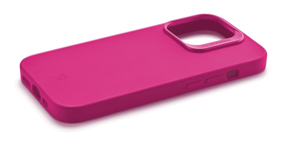 Levně Ochranný silikonový kryt Cellularline Sensation Plus pro Apple iPhone 15 Pro Max, růžový