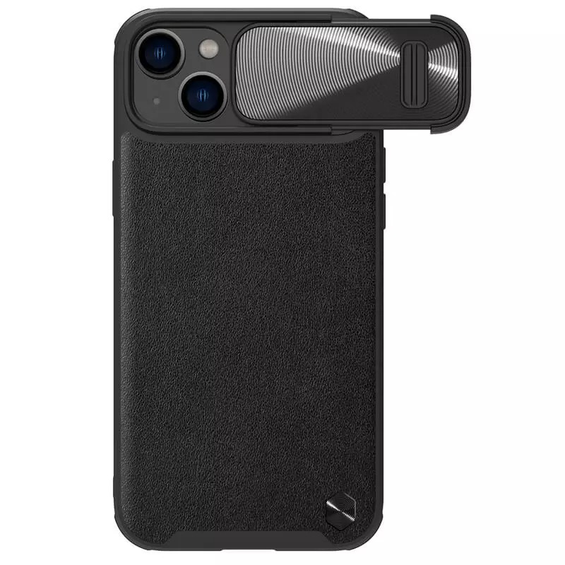 Levně Nillkin CamShield S Kožené pouzdro pro Iphone 14 Plus černé