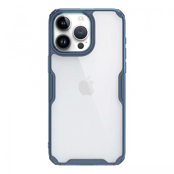 Nillkin Nature Pro TPU pouzdro pro Iphone 15 Pro transparentní-modré