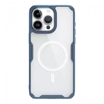 Nillkin Nature Pro Magnetic TPU Case pro Iphone 14 Pro transparentní-modrý