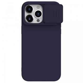 Nillkin CamShield Silky Silicone Case pro Iphone 15 Pro Max tmavě fialový