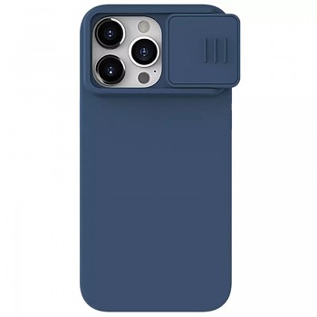 Nillkin CamShield Silky Silicone Case pro Iphone 15 Pro Max navy