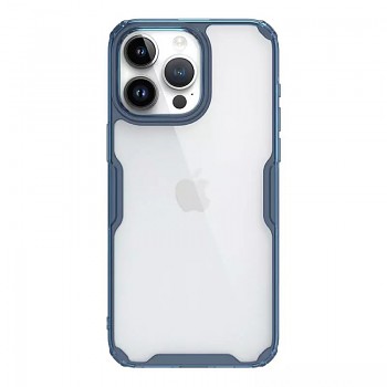 Nillkin Nature Pro TPU pouzdro pro Iphone 15 Pro Max transparentní-modré