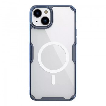 Nillkin Nature Pro Magnetic TPU Case pro Iphone 15 Plus transparentní-modrý