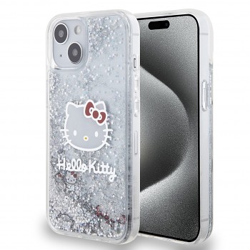 Hello Kitty Liquid Glitter Electroplating Head Logo Zadní Kryt pro iPhone 12/12 Pro Transparent