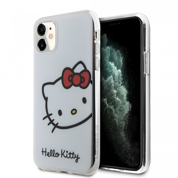 Hello Kitty IML Head Logo Zadní Kryt pro iPhone 11 White 