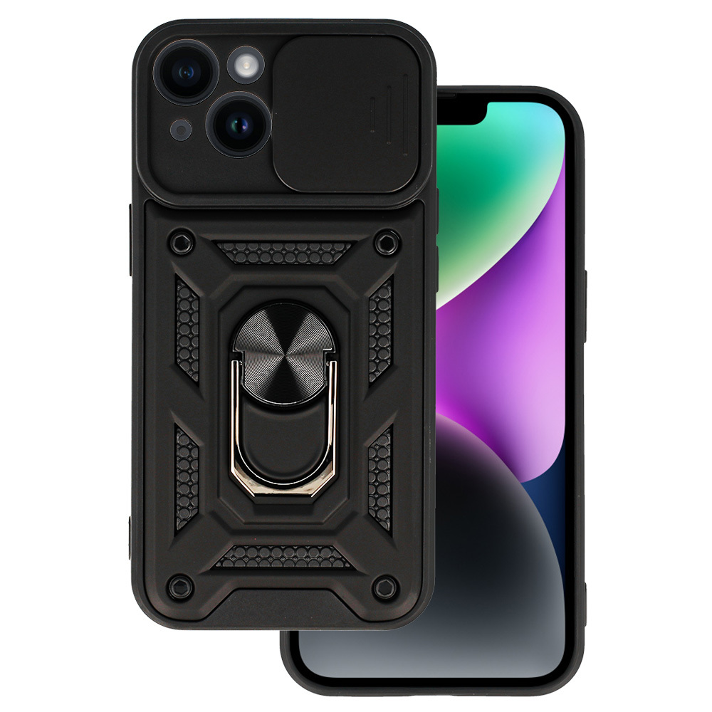 Levně Slide Camera Armor Case pro Iphone 14 Black