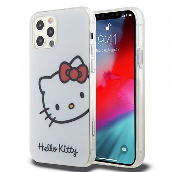 Hello Kitty IML Head Logo Zadní Kryt pro iPhone 12/12 Pro White 