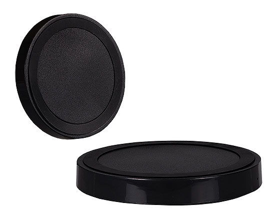 Levně Bezdrátová nabíječka QI Universal - ROUND typ 01 2A černá