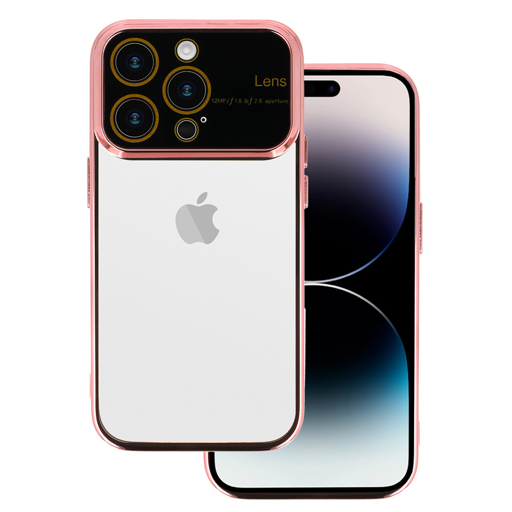 Levně Pouzdro Electro Lens pro Iphone 13 Pro Rose gold