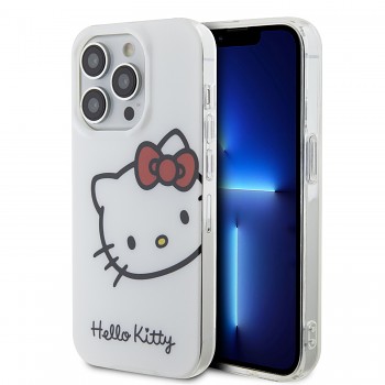 Hello Kitty IML Head Logo Zadní Kryt pro iPhone 13 Pro White 