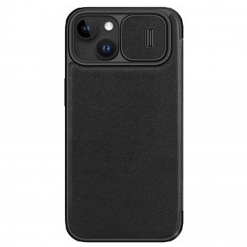 Nillkin Qin Book PRO Plain Leather Pouzdro pro Apple iPhone 15 Black