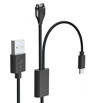 Nabíjecí a datový kabel Tactical USB 2v1 pro Garmin Fenix 7 + USB-C
