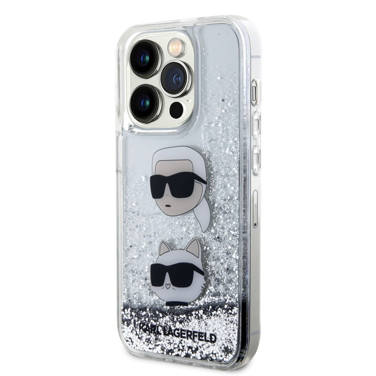 Karl Lagerfeld IML Choupette Head Custodia MagSafe con telaio in metallo per iPhone 15 Pro Max Trasparente Karl Lagerfeld IML Choupette Head Custodia MagSafe con telaio in metallo per iPhone 15 Pro Max Trasparente