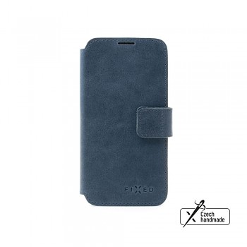 Kožené pouzdro typu kniha FIXED ProFit pro Samsung Galaxy A55 5G, modré