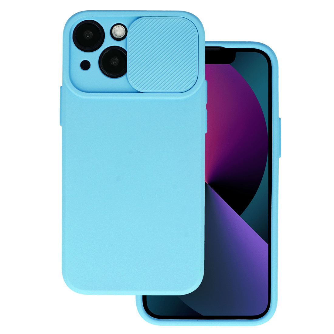 Levně Camshield Soft pro Iphone 15 Plus Light blue
