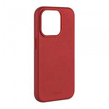 Kožený zadní kryt FIXED MagLeather s podporou MagSafe pro Samsung Galaxy S24+, červený