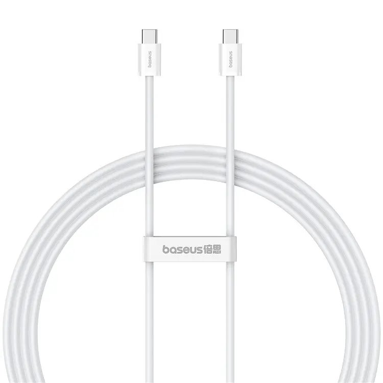 Levně Datový kabel Baseus Superior Series 2 Fast Charging USB-C - USB-C 30W 1m Moon White