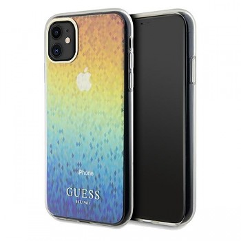 Originální pouzdro GUESS IML Faceted Mirror Disco Iridescent hardcase GUHCN61HDECMI pro Iphone 11/ Xr multicolor