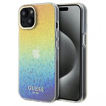 Originální pouzdro GUESS IML Faceted Mirror Disco Iridescent hardcase GUHCP14SHDECMI pro Iphone 13/14/15 multicolor