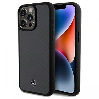 Originální pouzdro MERCEDES hardcase Carbon Fiber Dynamic MEHCP15XRCABK pro Iphone 15 Pro Max Black